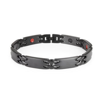 Millennial - Negative Ion Bracelet, Polished Black Stainless Steel